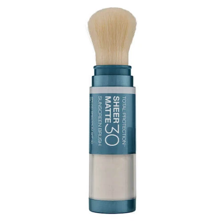 Colorescience Sunforgettable Sunforgettable Total Protection Brush-On Shield Polvos faciales minerales resistentes al agua con protección solar SPF30 6gr