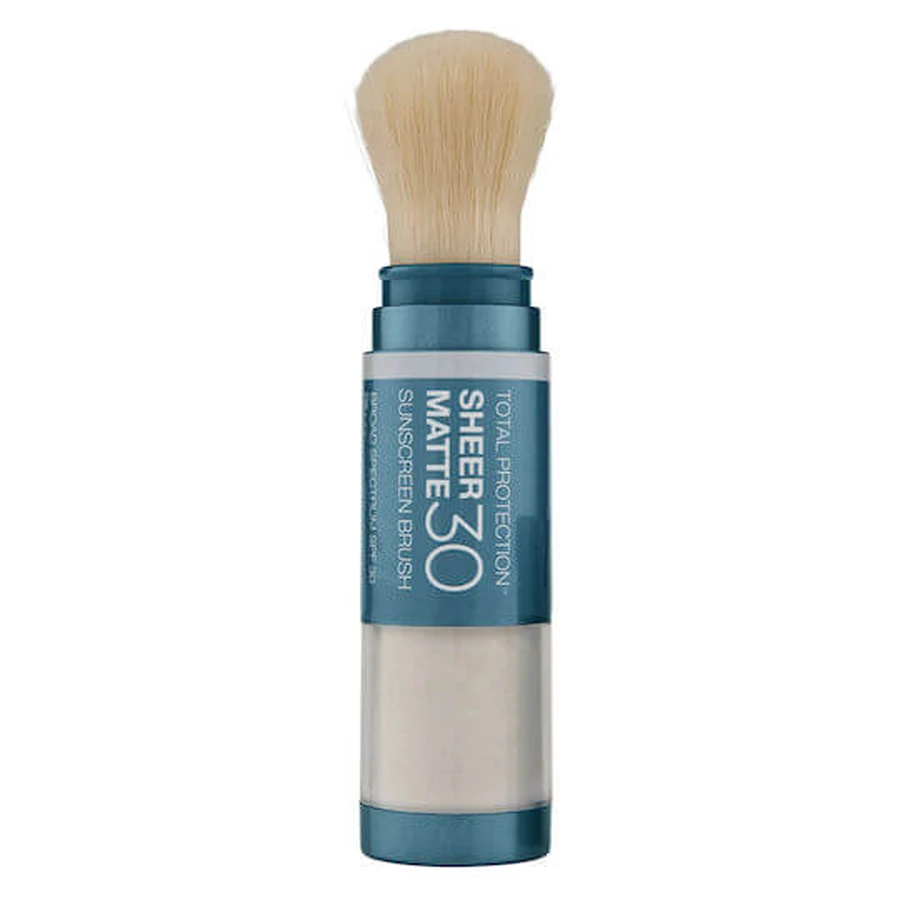 Colorescience Sunforgettable Sunforgettable Total Protection Brush-On Shield Polvos faciales minerales resistentes al agua con protección solar SPF30 6gr