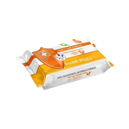 Toallitas antibacterianas sin alcohol Family Care, 72 unidades, Doctor Wipe's
