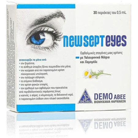 Demo Newsepteyes Hyaluronzuur Oogdruppels voor droge ogen 30x0,5ml