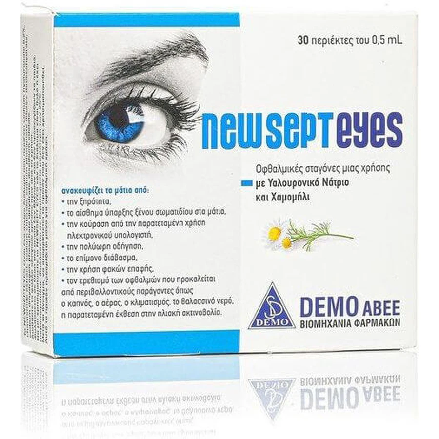 Demo Newsepteyes Hyaluronzuur Oogdruppels voor droge ogen 30x0,5ml