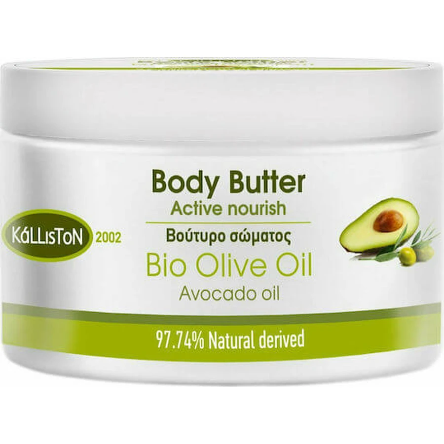 Kalliston Bio Olive & Avocado Körper Feuchtigkeitsöl Butter 200ml