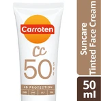 Carroten Crema facial protectora solar resistente al agua SPF50 con pigmento 50ml