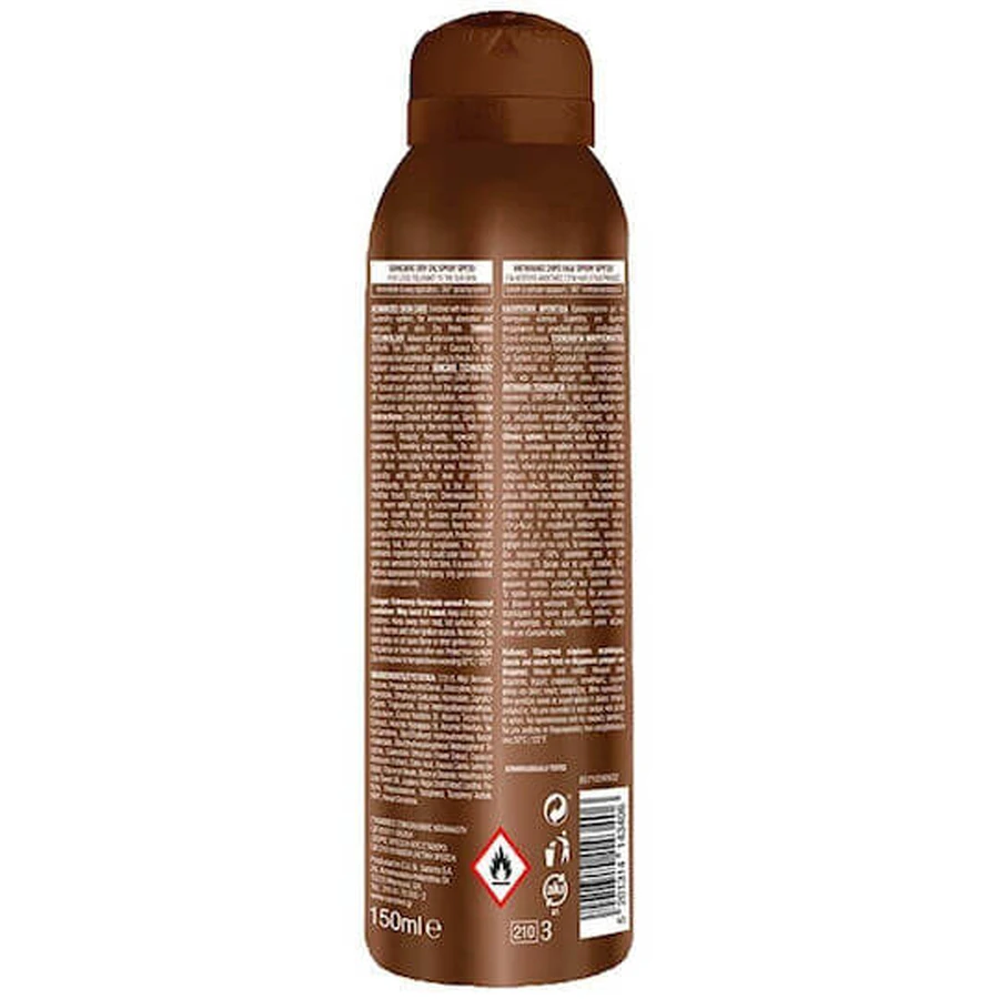 Carroten Kokosnoot Dreams Waterbestendige Zonnebrandcrème Lichaamsolie SPF20 Lichaamsspray 150ml