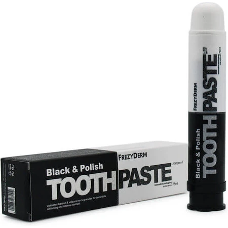 Frezyderm Black & Polish Geactiveerde Houtskool Tandpasta voor Whitening 75ml
