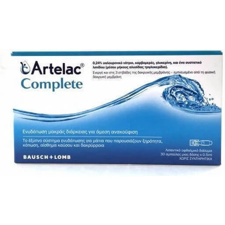 Bausch & Lomb Artelac Complete Gotas para Ojos Secos 30x0,5ml