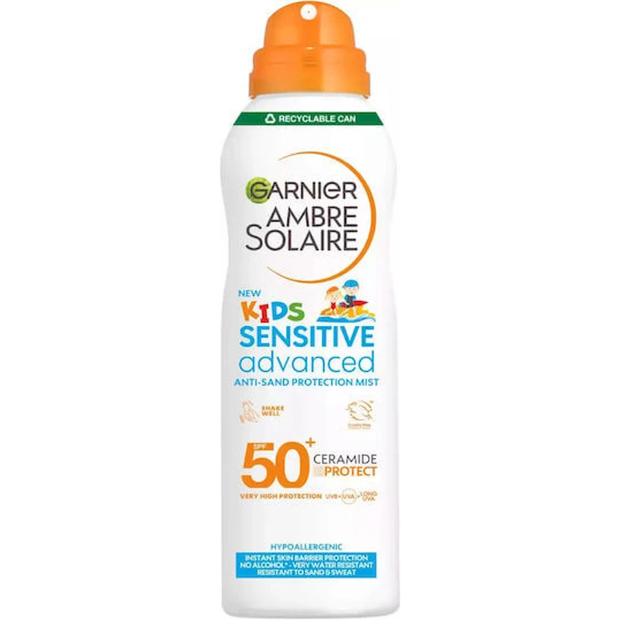 Garnier Sensitive Advanced Anti-Sand Waterproof Kinder Sonnencreme Spray SPF50 150ml