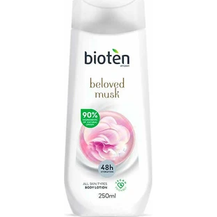 Bioten Beloved Musk Lotion hydratante pour le corps au parfum de musc blanc pour les peaux sèches/très sèches et sensibles 250ml