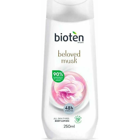 Bioten Beloved Musk Lotion hydratante pour le corps au parfum de musc blanc pour les peaux sèches/très sèches et sensibles 250ml