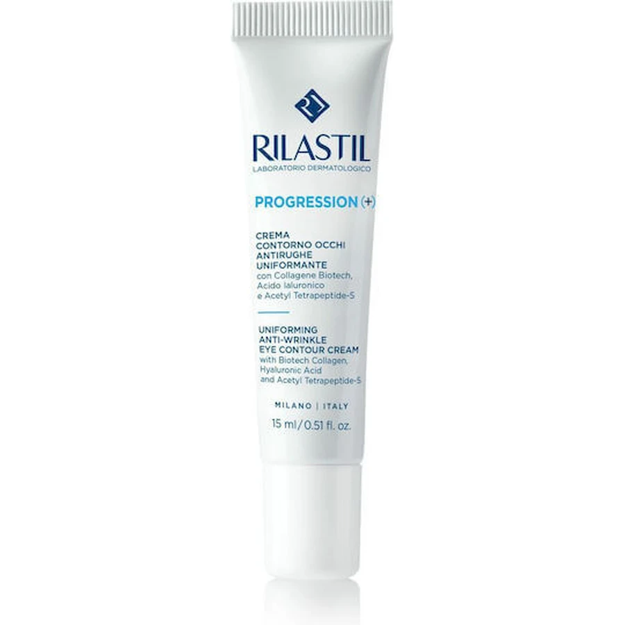 Rilastil Progression Anti-Falten und straffende Augencreme mit Hyaluronsäure und Kollagen 15ml