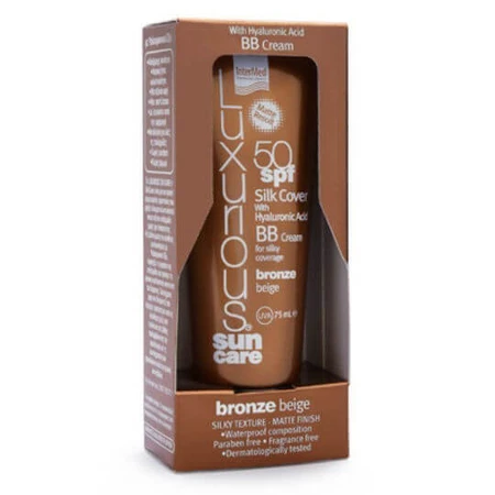 InterMed Luxurious Sun Care Waterbestendige Gezichtszonnebrandcrème SPF50 met Bronzen Beige Bronstint 75ml