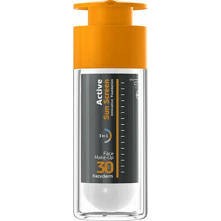 Frezyderm Active Sun Screen Innovative Foundation Water Resistant Facial Sun Cream SPF30 30ml