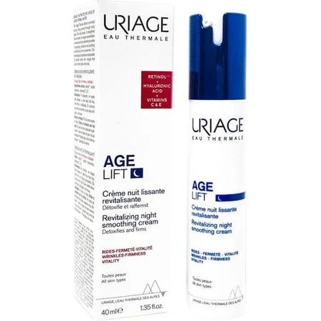 Uriage Age Lift Anti-Aging and Toning Night Face Cream with Retinol and Hyaluronic Acid 40ml