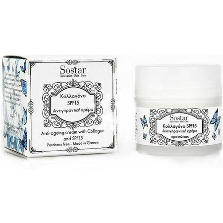 Sostar Focus Day Moisturizing, Anti-Aging and Toning Face Cream with Collagen SPF15 50ml