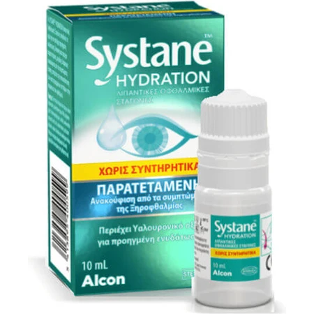 Systane Hydration conserveermiddelvrije hyaluronzuur oogdruppels 10ml