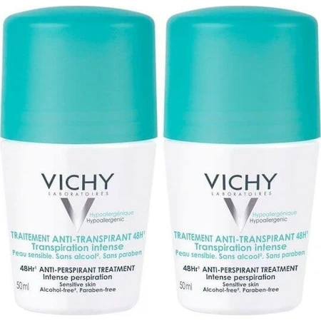 Vichy Anti-Tperspirant Treatment Intensive Deodorant 48h Roll-On 2x50ml