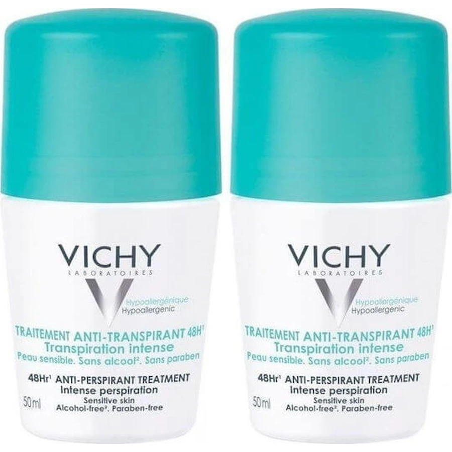 Vichy Anti-Tperspirant Treatment Intensive Deodorant 48h Roll-On 2x50ml