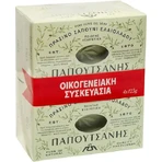 Papoutsanis Pure Olive Green Soap 4x125gr