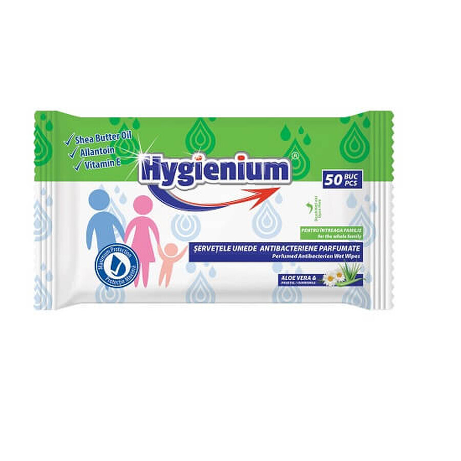 Buy Aloe Vera and Chamomile Wet Wipes, Family, 50 pcs, Hygienium Aloe Vera and Chamomile Wet Wipes, Family, 50 pcs, Hygienium