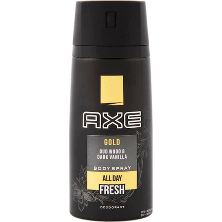 Axe Gold Oud Wood & Dark Vanilla Deodorant 24h sub formă de Spray 150ml