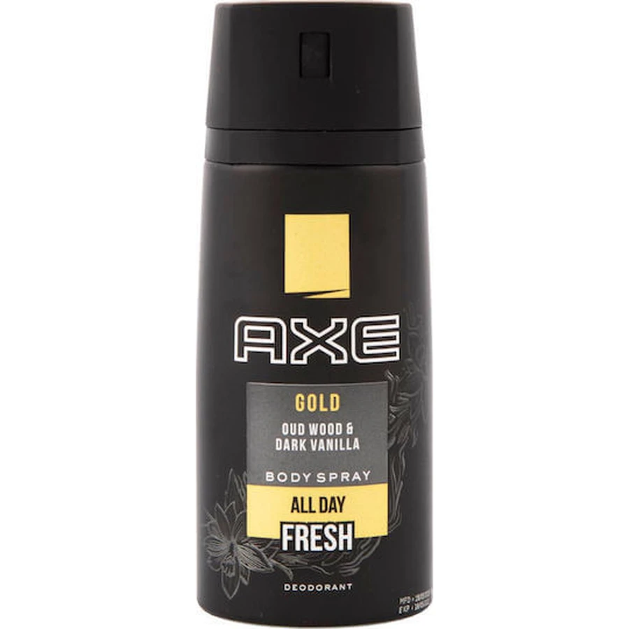 Axe Gold Oud Wood & Dark Vanilla Deodorant 24h sub formă de Spray 150ml