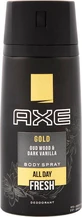 Axe Gold Oud Wood &amp; Dark Vanilla Deodorant 24h sub formă de Spray 150ml
