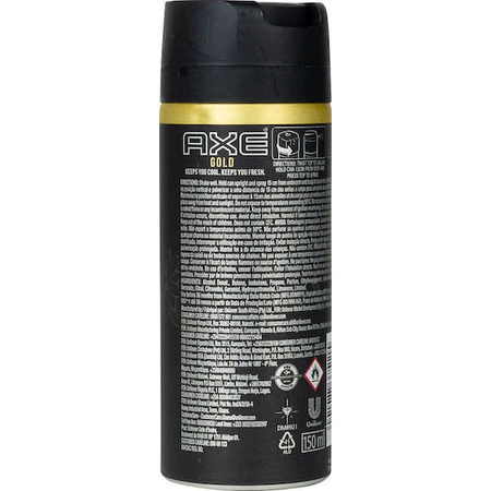 Axe Gold Oud Wood & Dark Vanilla Deodorant 24h sub formă de Spray 150ml