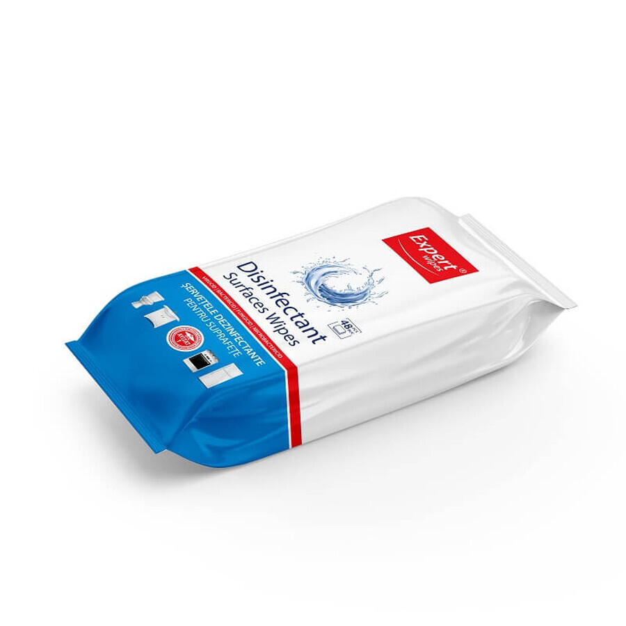 Comprar Toallitas húmedas desinfectantes para superficies, 48 unidades, Expert Wipes Toallitas húmedas desinfectantes para superficies, 48 unidades, Expert Wipes