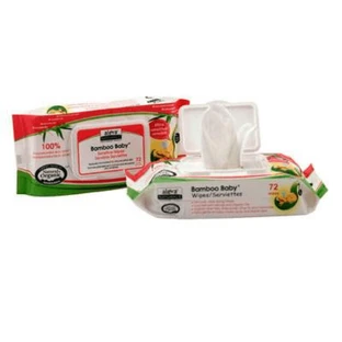 Feuchttücher aus Bambusfaser für empfindliche Haut Aleva Naturals, 72 Stück, Aleva Naturals