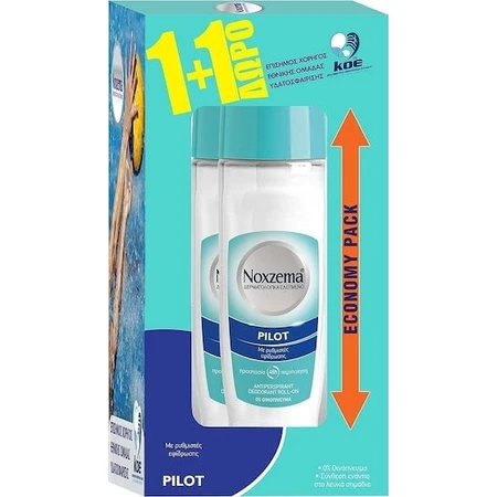 Noxzema Pilot Deodorant 48h Deodorant Roll-On 2x75ml