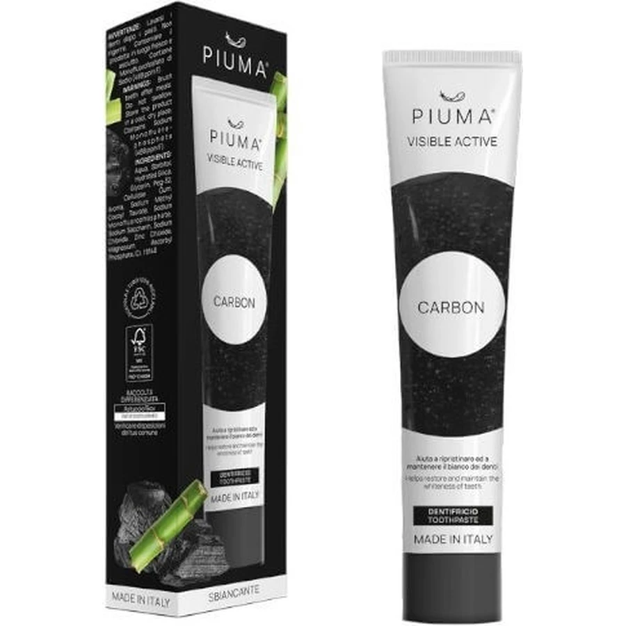 Piuma Koolstof Tandpasta 75ml