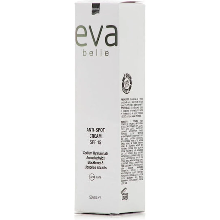 InterMed Eva Belle Anti-Paint Pigmentation Gezichtscrème met Zonbeschermingsfactor SPF15 en Hyaluronzuur 50ml