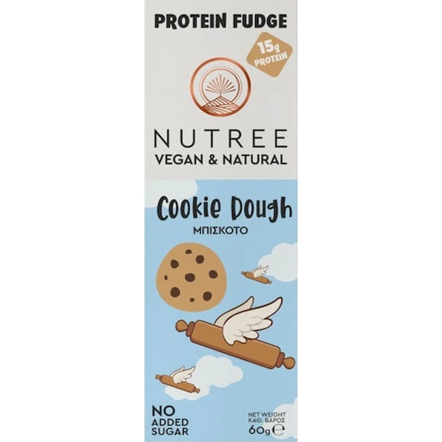 Nutree Fudge Fudge Riegel mit 25% Protein & Geschmacksrichtung Keksteig 60gr