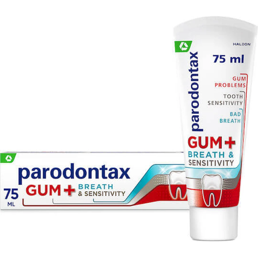 Parodontax Gum+ Breath & Sensitivity Zahnpasta für empfindliche Zähne 75ml