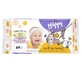 Servilletas húmedas Milk &amp; Honey, +0 meses, 64 unidades, Happy