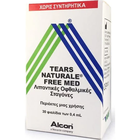 Alcon Tears Natuurlijke Vrije Med Oogdruppels voor Droge Ogen 30x0,4ml