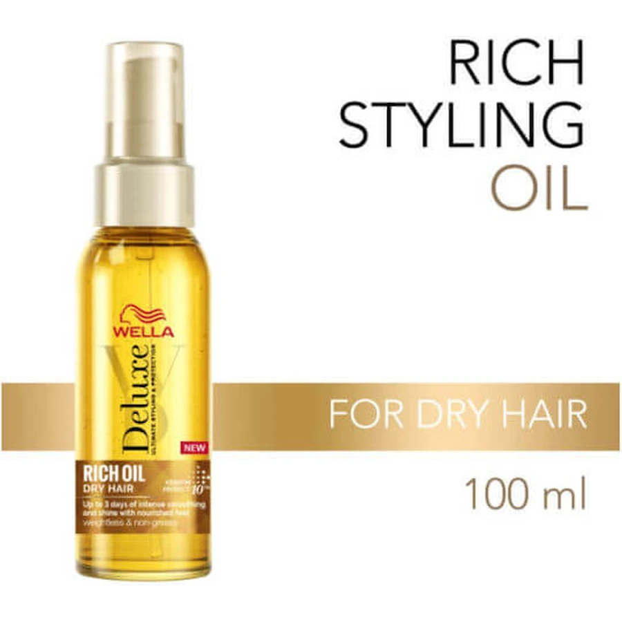 Wella Deluxe Rijke Haarolie voor Voedende Olie tegen Gespleten Haarpunten 100ml