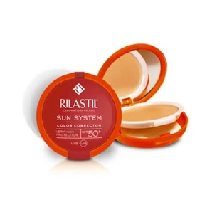 Rilastil Sun System Uniforming Compact Sun Protection Face Powder SPF50 with Beige Pigment 10gr
