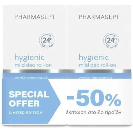 Pharmasept Hygienic Hygienic Light Deodorant 24h Roll-On Aluminum Free 2x50ml