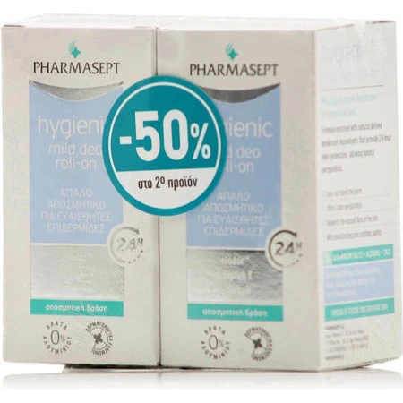 Pharmasept Hygienic Hygienic Light Deodorant 24h Roll-On Aluminum Free 2x50ml