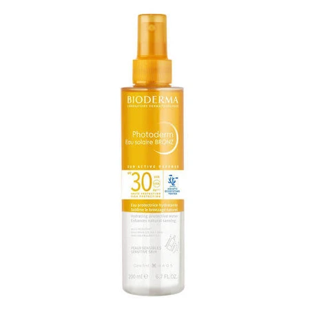 Bioderma Photoderm Eau Solaire Bronzing Body Sun Protection SPF30 Lichaamszonnebrandspray 200ml