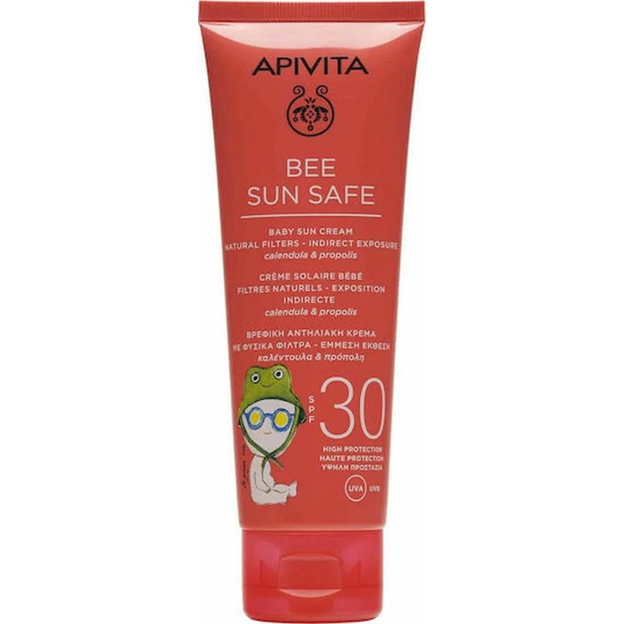 Apivita Bee Sun Safe Waterproof Baby Sun Cream Emulsion SPF30 100ml