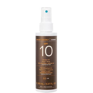 Korres Aceite Protector Solar Rostro y Cuerpo SPF10 en Spray 150ml