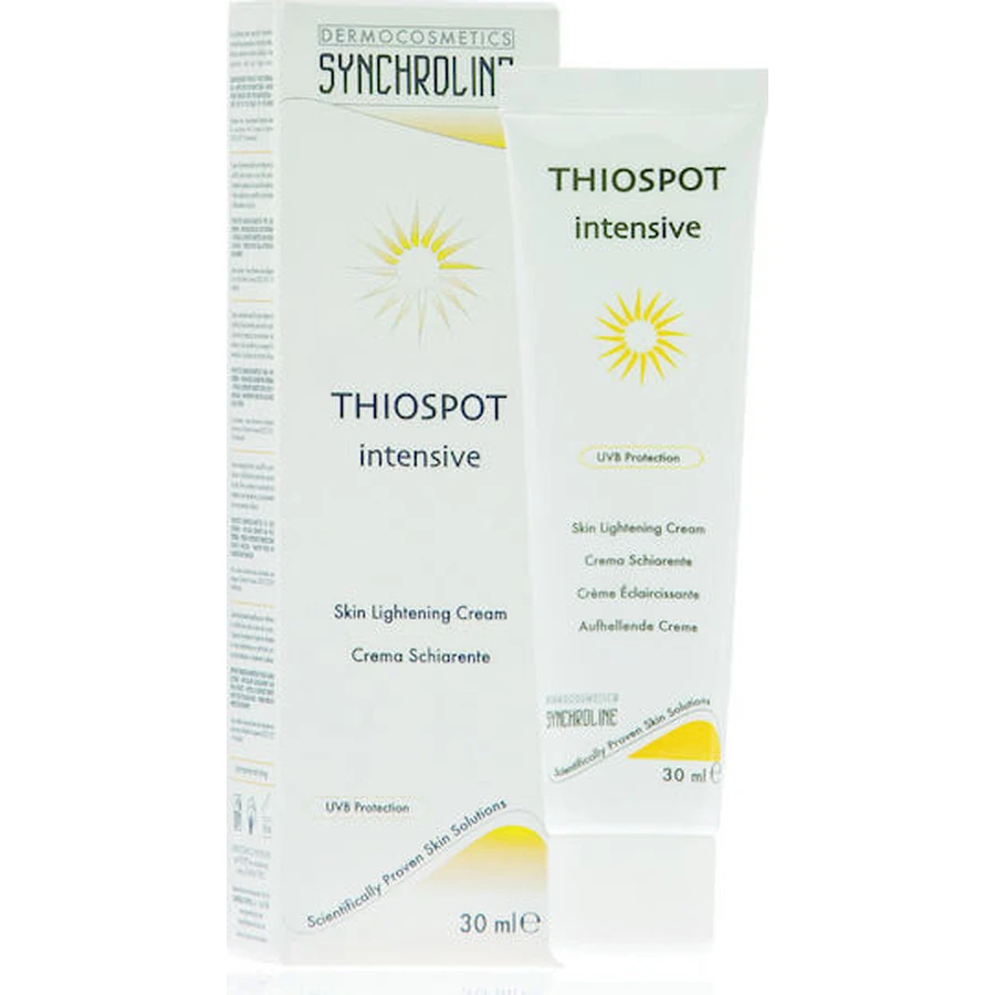 Synchroline Thiospot Crème éclaircissante intensive pour le visage avec facteur de protection solaire (FPS) 10 30ml