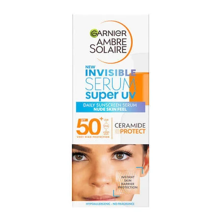 Garnier Ambre Solaire Super UV Invisible Face Lotion Serum SPF50 30ml