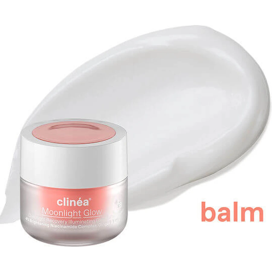 Clinea Moonlight Glow Anti-Ageing en Verhelderende Gezichtsgel voor de Nacht met Niacinamide en Prebiotica 50ml