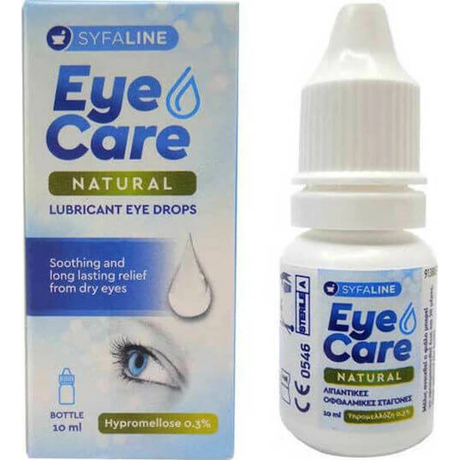 Syfaline Eye Care Natural Drops Eye Drops for Dry Eyes 10ml