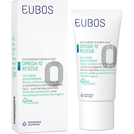 Eubos Omega-12 Rescue Day Moisturizing Face Cream Against Redness 50ml