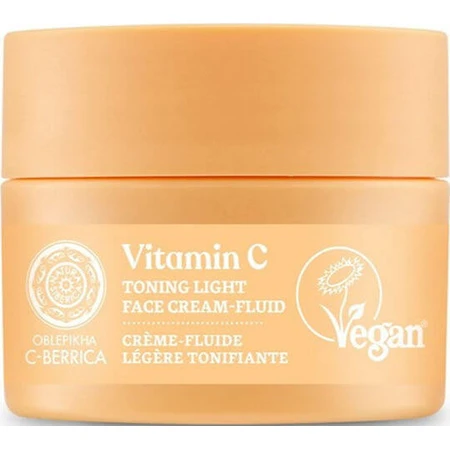 Natura Siberica C-Berrica Toning Light 24h Feuchtigkeitsfluid Gesichtscreme mit Vitamin C 50ml