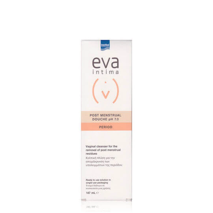 InterMed Eva Intima Intima Zeitraum Post Menstruation Dusche pH 7 Flüssigkeit 147ml
